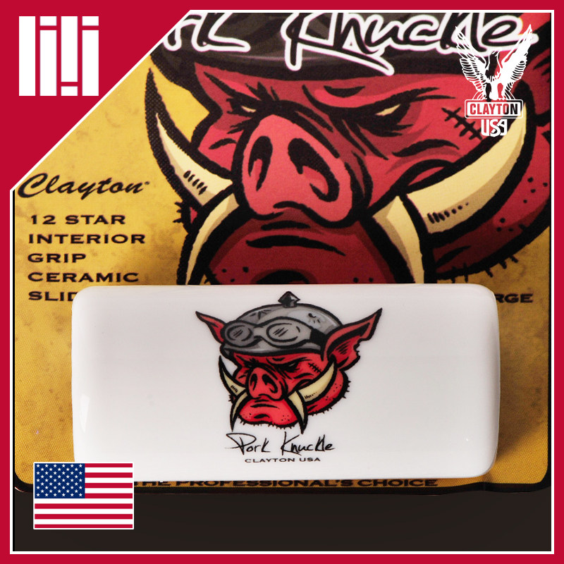 美国进口Clayton 獠牙野猪 Pork Knuclde PKM  陶瓷电木吉他滑棒