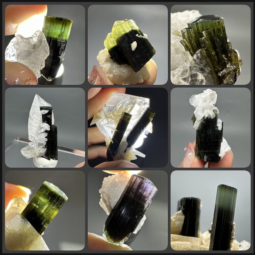 巴基斯坦绿碧玺天然矿物晶体矿石标本原石奇石摆件教学标本地质科