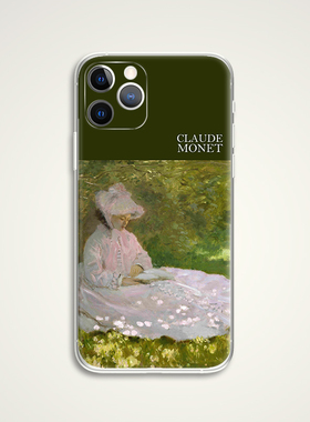 Claude Monet 莫奈 印象派 淑女复古世界名画文艺术生手机壳 F475 适用苹果iphone17PROMAX AIR华为小米三星