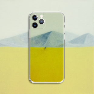 孤单症候群极简插画油画文艺术生手机壳E382适用苹果iphone16promax zarraluki 华为小米VIVOoppo tio guim