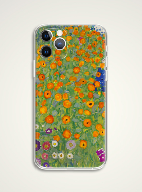 Gustav Klimt 克林姆特 野花盛开 复古印象派世界名画文艺手机壳 F057适用苹果iphone16promax 华为小米VIVO