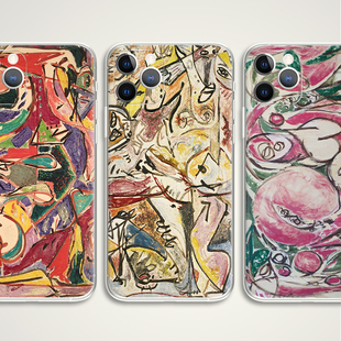 Jackson Pollock 杰克逊波洛克涂鸦抽象画名画艺术油画手机壳 F478适用苹果iphone17PROMAX AIR华为小米三星