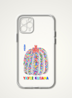 Yayoi Kusama 草间弥生 波点南瓜 波普现代文艺术生透明手机壳 E907适用苹果iphone17PROMAX AIR华为小米三星