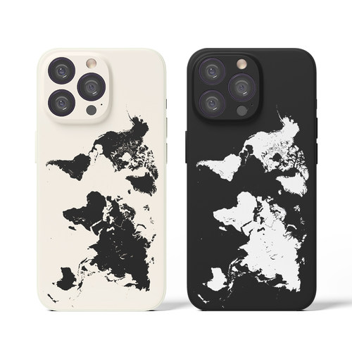 3件7折 世界地图 水墨地理极简 透明液态硅胶手机壳 M001 适用苹果iphone17PROMAX华为小米VIVO荣耀三星