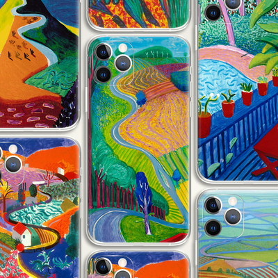 大卫霍克尼色彩风景乡间小路