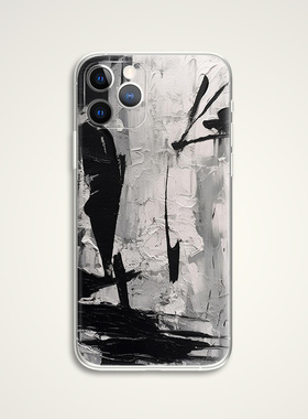 franz kline 弗朗兹·克兰 夜游神 涂鸦肌理文艺术生手机壳 F434 适用苹果iphone17PROMAX AIR华为小米三星