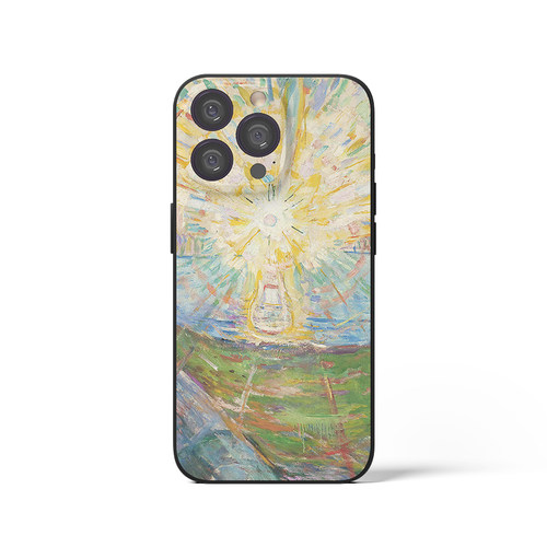 Edvard Munch 爱德华蒙克 太阳 世界名画油画艺术生手机壳 F518 适用苹果17华为小米VIVOoppoo三星一加