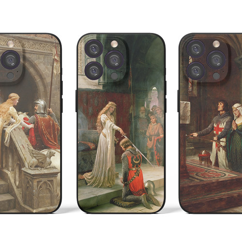 Edmund Blair Leighton 皇室宫廷贵族古典文艺复兴油画手机壳 F515 适用苹果17华为小米VIVOoppoo三星一加