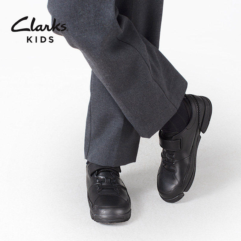 clarks联名男童三瓣校园休闲皮鞋