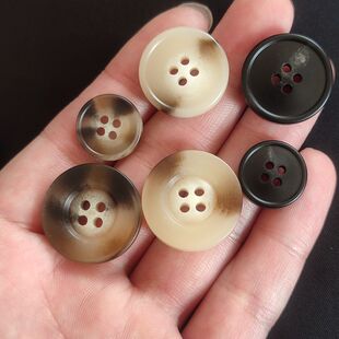圆形哑光花纹树脂毛呢风衣羊绒大衣高档纽扣西装针织开衫M家扣子