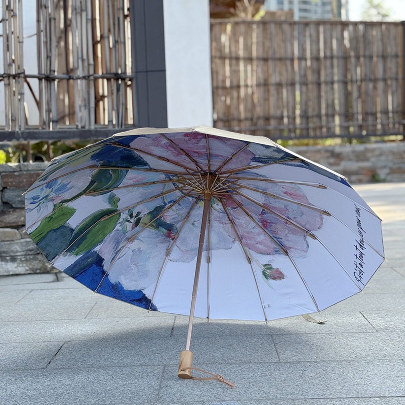 钛金防晒16骨折叠雨伞彩胶防晒伞