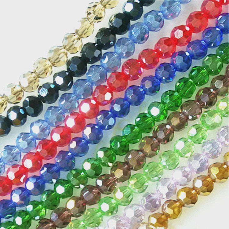 地球珠饰品配件人造水晶圆珠