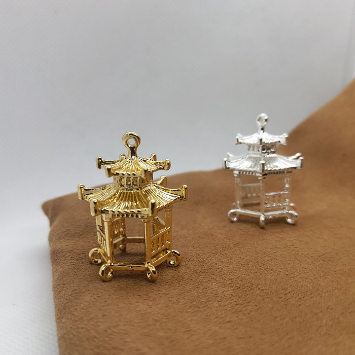 古风合金立体发簪禁步饰品配件