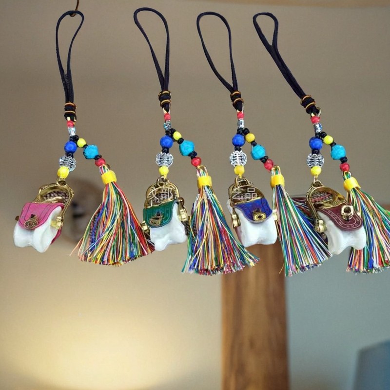 蒙古挂件多彩马鞍子羊拐筋羊嘎啦亥车挂件内蒙古工艺品纪念品流苏,特色手工艺,其他特色工艺品,淘宝优惠券,粉丝福利购,淘宝优惠卷
