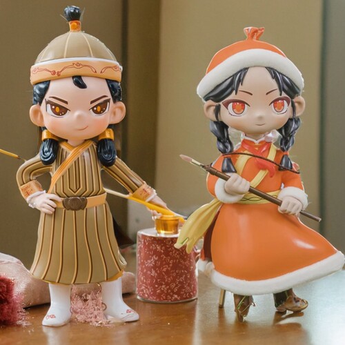 内蒙古工艺品店文创草原风公仔玩偶客厅摆件潮玩伴手礼手工纪念品