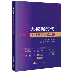 正版 大数据时代企业数据合规之路 杨杰 主编 张昌倩 冯清清 副主编 法律出版社