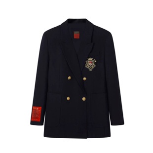 双排扣宽松韩版 杰哥粉丝专享 小熊西装 外套TYAW317 制服西装