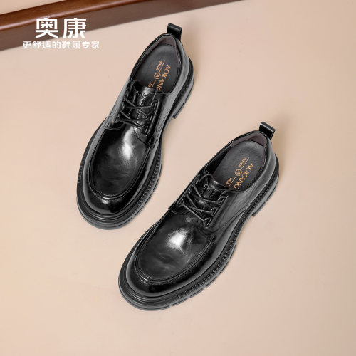 奥康 男鞋正装皮鞋2026春季新款真皮舒适年轻工装鞋商务男士皮鞋N