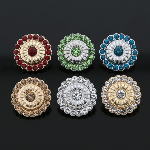 上衣皮草大衣彩钻精致钮扣 饰高档扣子 高端镶钻金属纽扣 女毛衣装