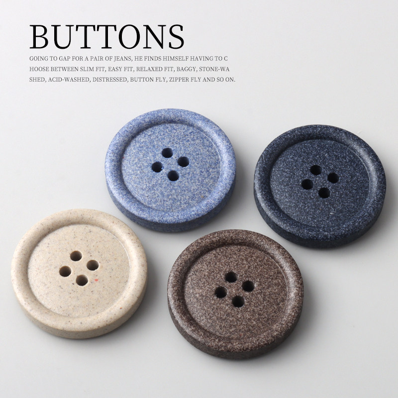 大衣风衣高档树脂再生纽扣圆形四眼西装外套毛衣纽扣扣子,居家布艺,纽扣,淘宝优惠券,粉丝福利购,淘宝优惠卷