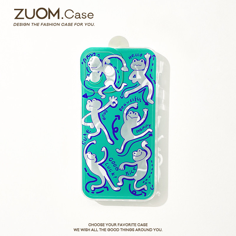 zuom 趣味个性魔性青蛙适用iphone13promax手机壳苹果15新款简约12/11硅胶xr/xsmax全包14pro/plus防摔xsmax怎么看?