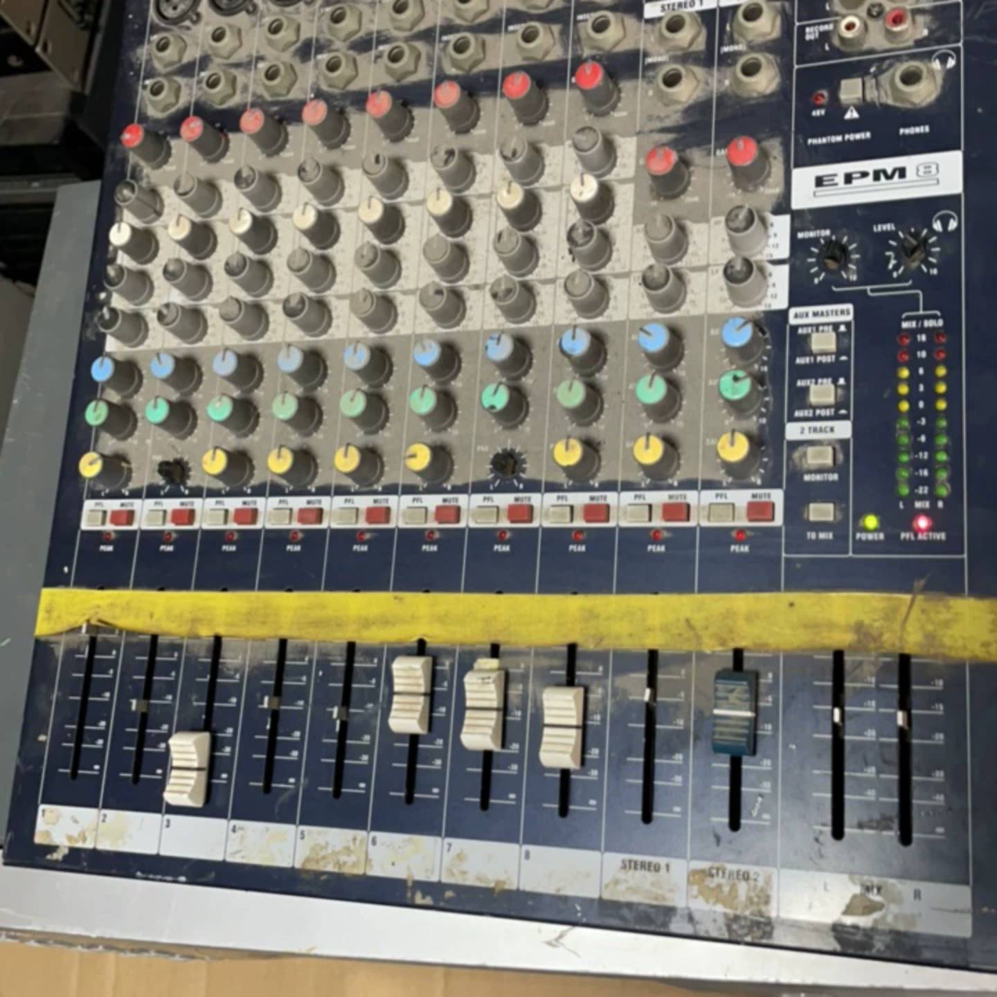 可维修soundcraft声艺调音台EPM8，单机无配件，通电试机议价