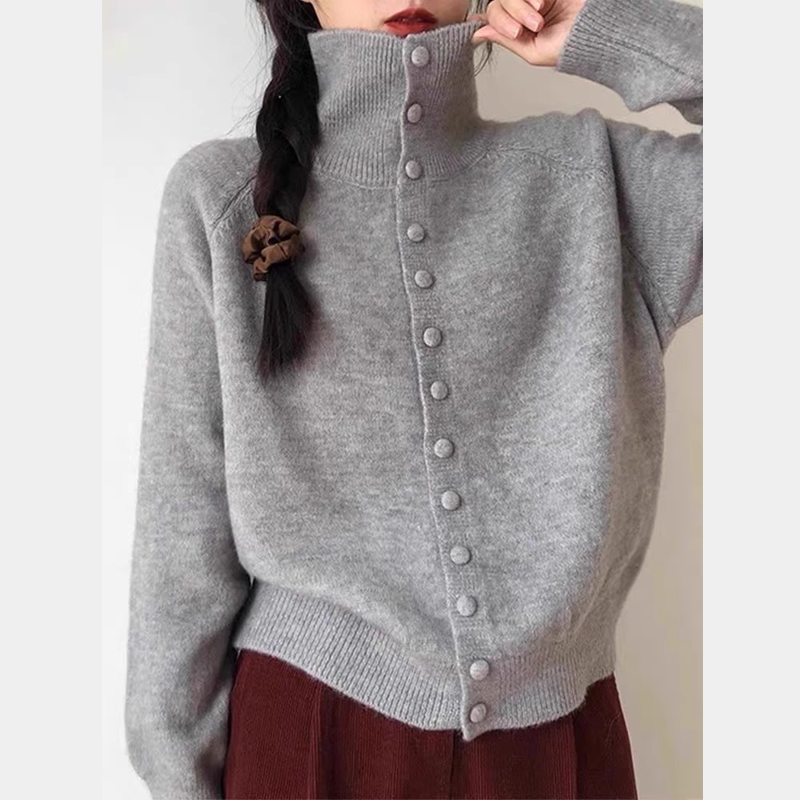 【所有女生的衣橱直播间】佐梦依单排扣高领毛衣针织衫,淘宝优惠券,粉丝福利购,淘宝优惠卷