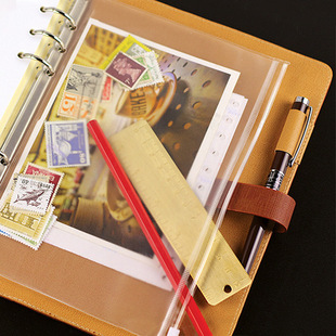 新款活页笔记本文具彩色分类隔页纸9孔B5拉链袋4孔A4日记扉页隔板