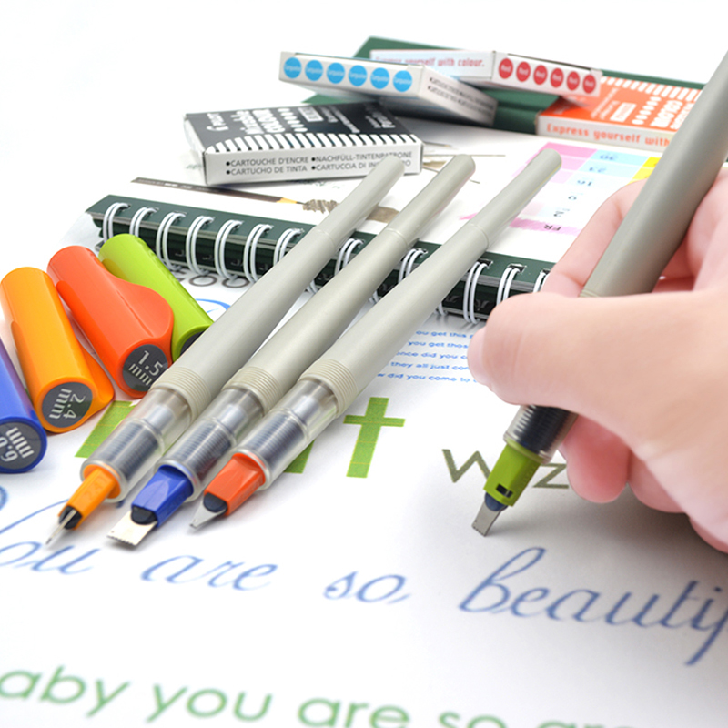 百乐日本美工字体英文书法钢笔