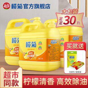 榄菊洗洁精家庭装家用商用餐饮大桶官方旗舰店实惠级食品用a类5kg