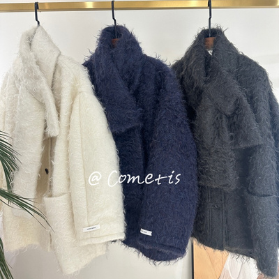 围脖宽松廓形慵懒氛围大衣