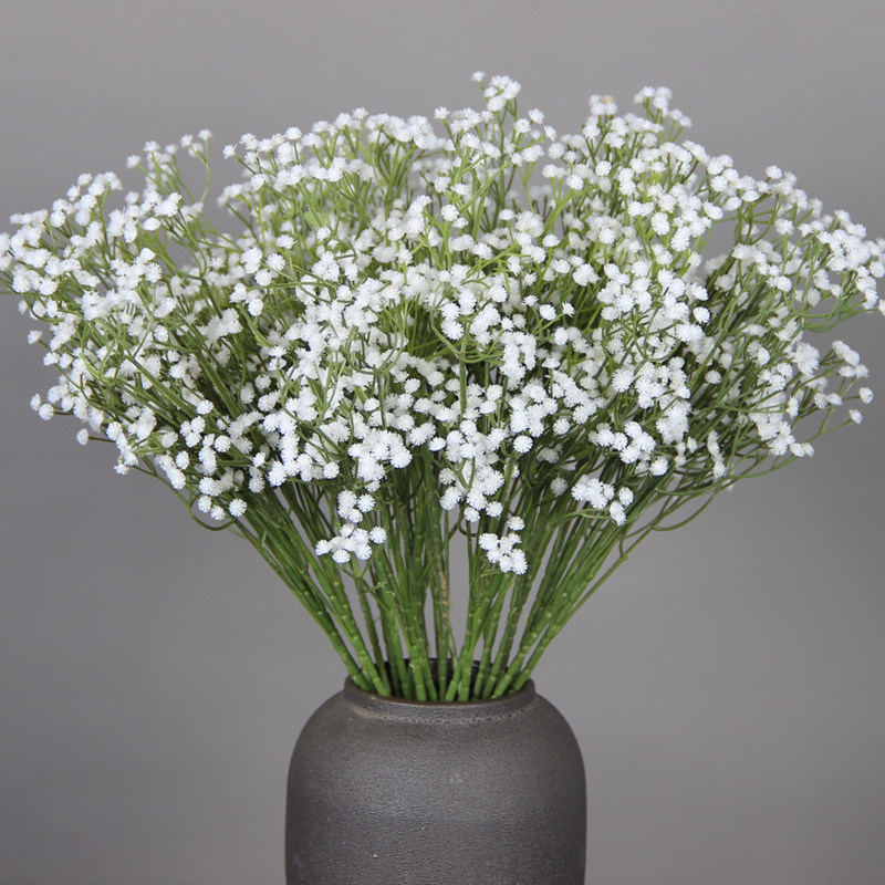 婚庆仿真花材满天星点缀花艺婚礼堂装饰花室内路引插花塑料花假花