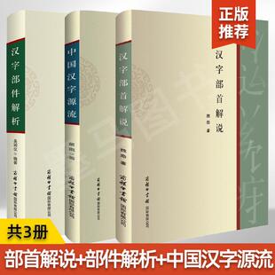 【全3册】汉字部首解说+汉字部件解析+**汉字源流 汉字部件历史演变字典词典工具书 细说画说给孩子的汉字王国有故事的汉字我的
