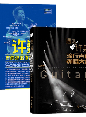 遇见许巍+许巍吉他弹唱作品大合集 全2册 吉他谱书籍 流行音乐弹唱初学者零基础入门自学教程 指弹吉他教材 易上手吉他教学书