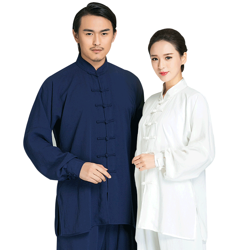 2026新款高端男女棉麻太极拳八段锦练功服装亚麻太极服武术表演服
