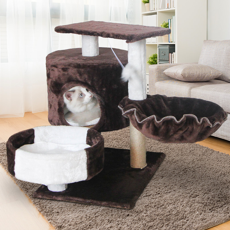 猫咪用品网红猫爬架猫树实木一体猫爬架中小型猫抓板柱架猫咪玩具|ruв категории животное/Животное питание и принадлежностей, кошка/собака игрушка, кошка на раме - от Buy2taobao.com для оказания профессиональной услуги покупки агента Taobao