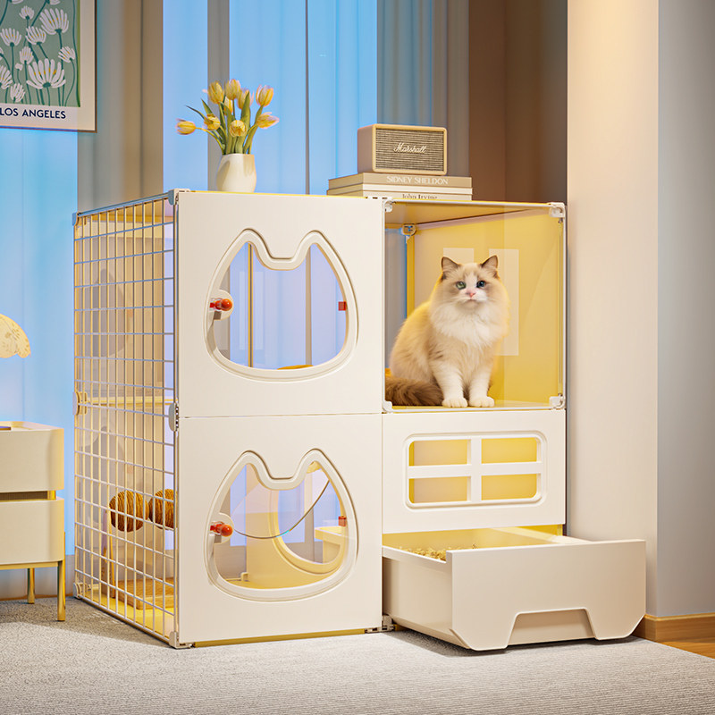 猫别墅带厕所一体室内家用猫窝猫笼子大空间猫咪屋舍大型猫柜空笼,宠物/宠物食品及用品,猫笼子/猫别墅,淘宝优惠券,粉丝福利购,淘宝优惠卷