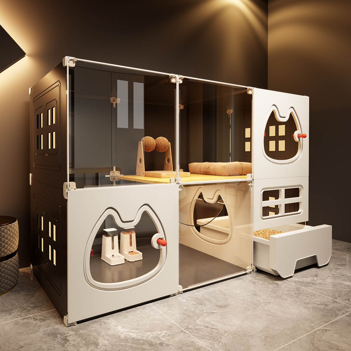 猫笼子多层猫柜带厕所一体式猫笼猫窝猫屋大型一室一厅一卫猫别墅,宠物/宠物食品及用品,猫笼子/猫别墅,淘宝优惠券,粉丝福利购,淘宝优惠卷