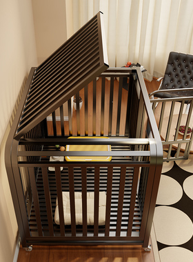 家用大型狗笼中型犬狗屋可移动室内分离带厕所狗狗围栏宠物专用笼