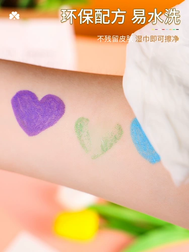 Физиологичные ручки для рисования для всего тела, акварель для письма для лица, мелки, граффити, можно стирать