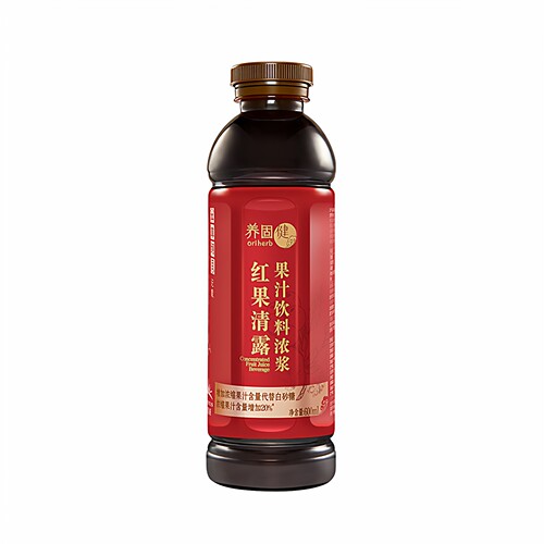无限极养固健红果清露果汁浓浆饮品饮料 600ml/瓶 直销专柜正品
