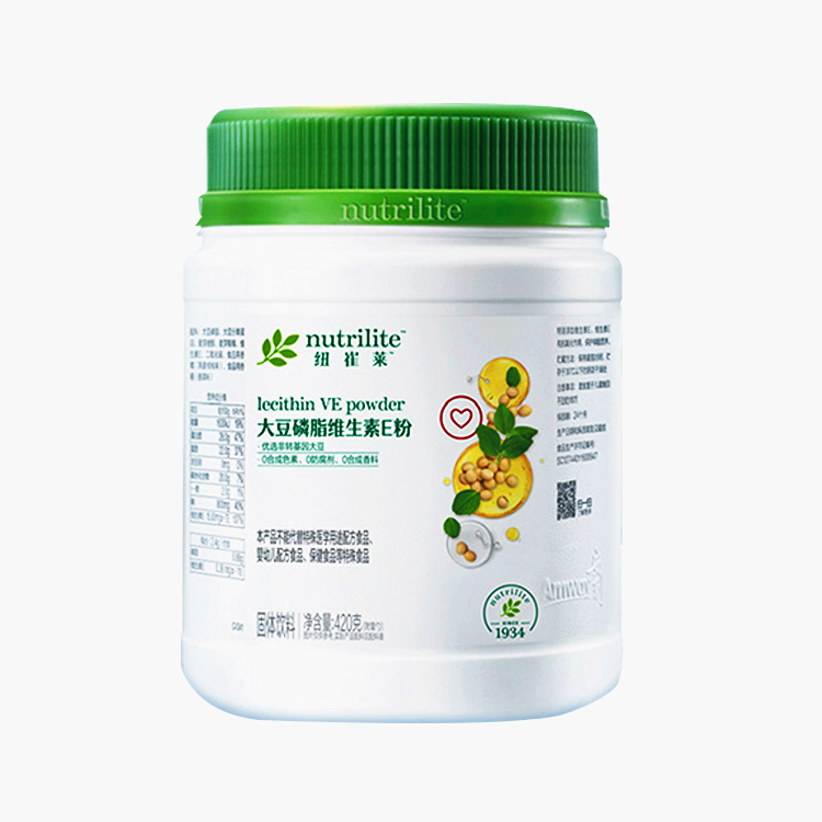 纽崔莱大豆磷脂维生素E粉 420g 蛋白粉卵磷脂粉国产正品