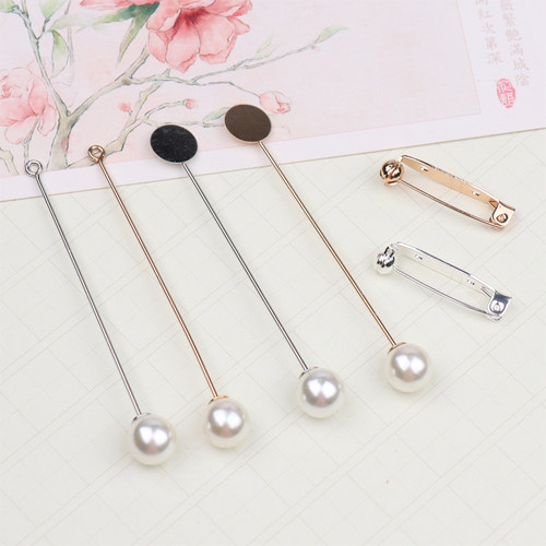 diy手工饰品缠花非遗风底座别针