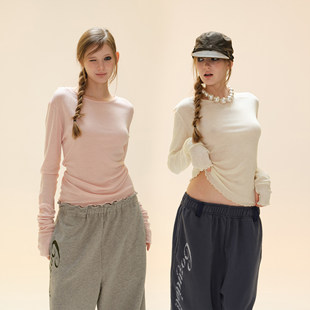 [GINGER]COZYDOLL【100%美利奴羊毛】软糯亲肤打底衫圆领长袖上衣