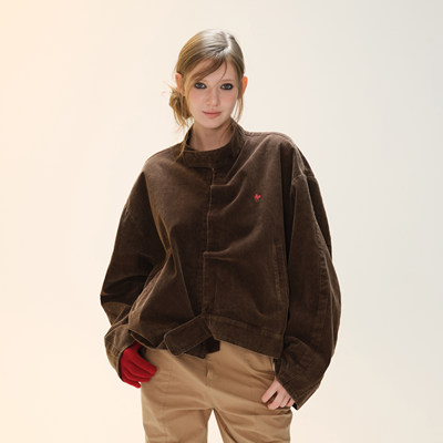 COZYDOLL【褶皱DIY】马刺绣外套