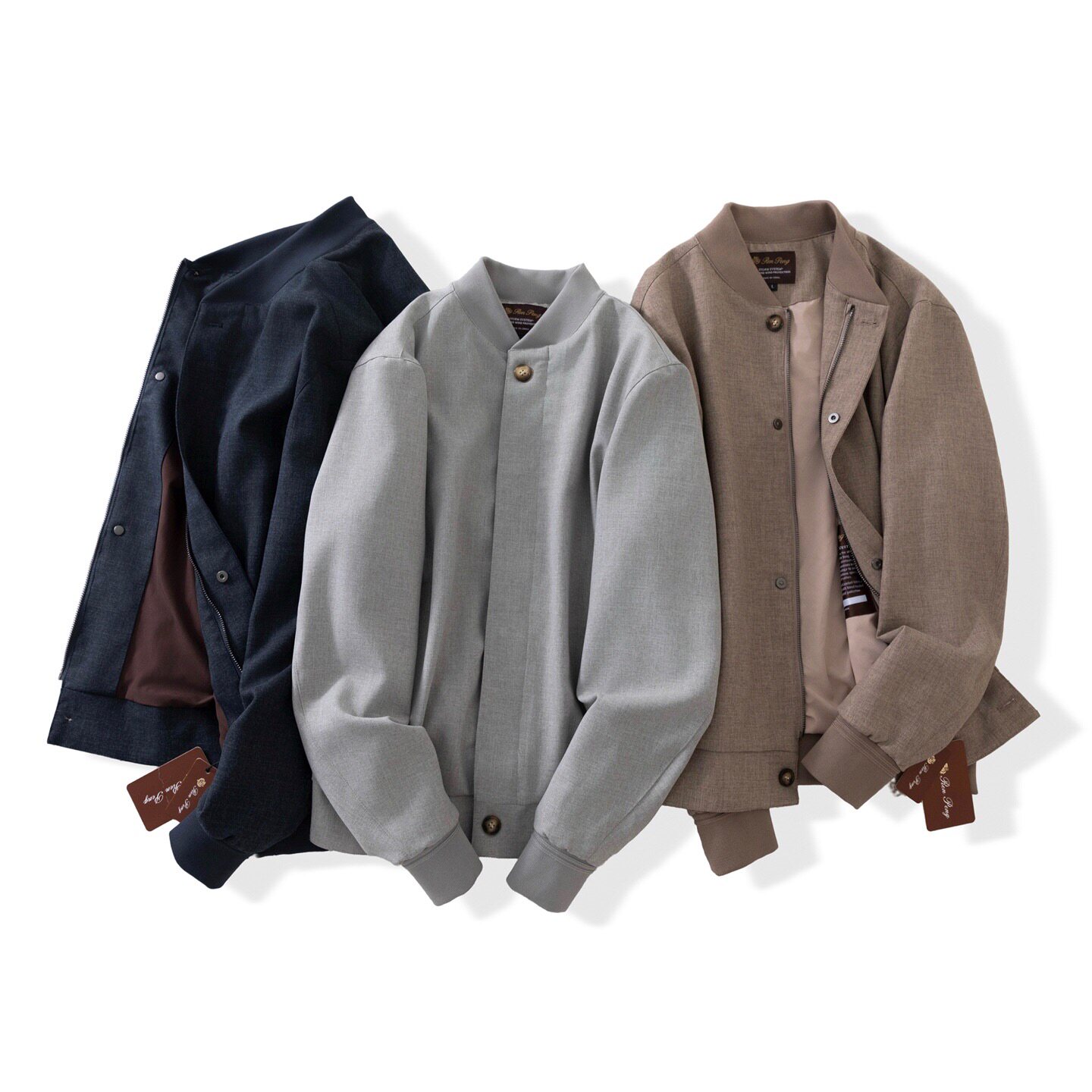 春季高级奢侈感立领夹克外套男百搭老钱风上衣痞帅棒球服工装外套