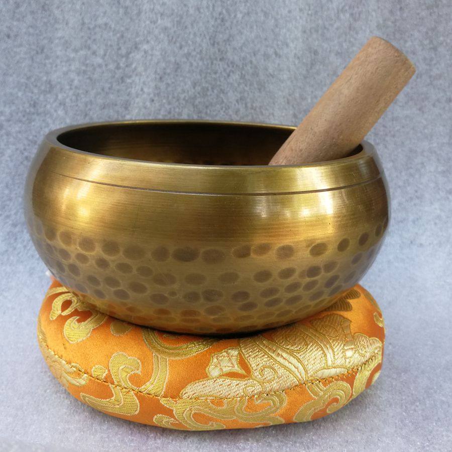 梵音颂钵纯铜佛音钵盂尼泊尔手工瑜伽冥想音疗钵音碗铜磬法器摆件
