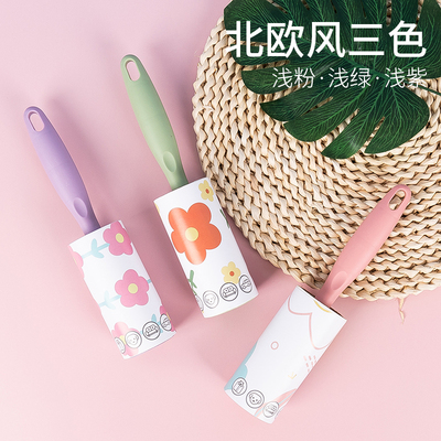 粘毛器滚筒可撕式沾毛替换纸芯宠物衣物滚毛粘筒去毛粘尘纸卷纸黏