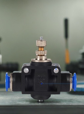 天奥TIANAO气动接头蓝色单向流量调节速度阀节流阀SA-4 6 8 10 12