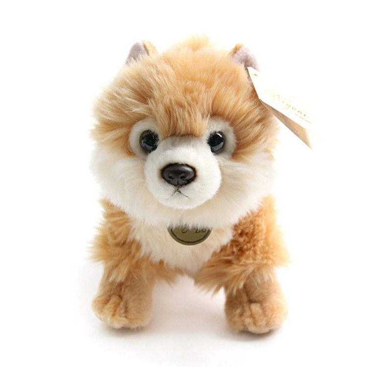 博美犬狗狗公仔毛绒玩具仿真俊介狗玩偶可爱柔软女生儿童圣诞礼物